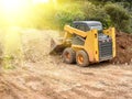 Small bulldozer does the work Royalty Free Stock Photo