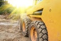 Small bulldozer does the work Royalty Free Stock Photo