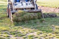 Bulldozer Removing Grass From Yard Preparing For Pool