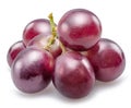 Small bunch of red table grape isolated on white background Royalty Free Stock Photo