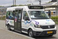 Small bus of EBS for public transport to small villages in Gelderland