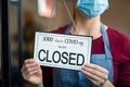 Small business closed for covid-19 lockdown Royalty Free Stock Photo