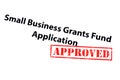 Small Business Grants Fund Application Approved Royalty Free Stock Photo