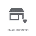 small business insurance icon. Trendy small business insurance l