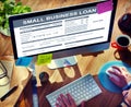 Small Business Loan Form Financial Concept Royalty Free Stock Photo