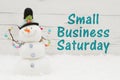 Small Business Saturday message Royalty Free Stock Photo