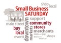 Small Business Saturday, Buy Local, Shop Local Royalty Free Stock Photo