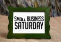 Small Business Saturday wrriten On Chalkboard Royalty Free Stock Photo
