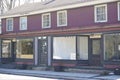 Empty storefronts along Rt 343 in Amenia New York State Royalty Free Stock Photo