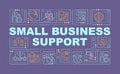 Small business support word concepts banner Royalty Free Stock Photo