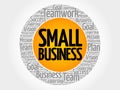 Small Business word cloud Royalty Free Stock Photo