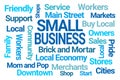 Small Business Word Cloud Royalty Free Stock Photo