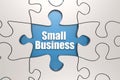 Small Business word on jigsaw puzzle