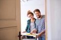 Small business of a young couple. Royalty Free Stock Photo