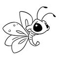 Small butterfly insect animal illustration cartoon coloring character