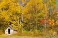 Small cabin in Natural Bridge State Park, Wiconsin Royalty Free Stock Photo