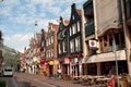 Small cafe at Amsterdam street Royalty Free Stock Photo
