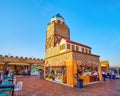 Small cafe in Maiden Tower of Turkey Pavilion of Global Village Dubai, UAE Royalty Free Stock Photo