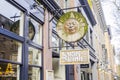 Small cafes in Vancouver Gastown district - VANCOUVER - CANADA - APRIL 12, 2017