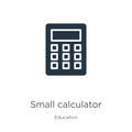 Small calculator icon vector. Trendy flat small calculator icon from education collection isolated on white background. Vector