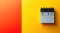 Small calendar on a vibrant background Royalty Free Stock Photo