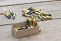 Small caliber ammunition Royalty Free Stock Photo