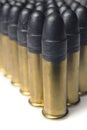 Small-caliber ammunition for rifles Royalty Free Stock Photo
