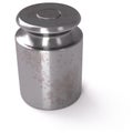 Small calibration weight on white background