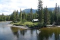 Small Canadian cabin by.a river