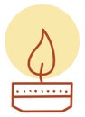 Small candle, icon