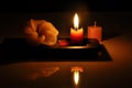 small candle lights