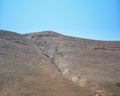 small canyon in mountain range of Attavyros mountain