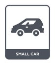small car icon in trendy design style. small car icon isolated on white background. small car vector icon simple and modern flat Royalty Free Stock Photo