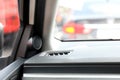Small car speaker in car Royalty Free Stock Photo