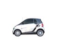 Small car on white with clipping path Royalty Free Stock Photo