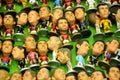 Small caricature action figure of famous footballers face