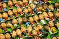 Small caricature action figure of famous footballers face