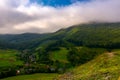 Small Carpathian village in mountains