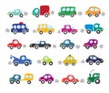 Small cars set Royalty Free Stock Photo