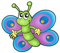 Small cartoon butterfly Royalty Free Stock Photo