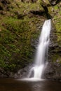 Small cascade in waterfall of Pistyll Rhaeadr in Wales Royalty Free Stock Photo