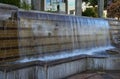 Small cascade at Truckee river promenade in Reno, Nevada