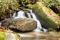 Small cascades at Estatoe waterfalls in Rosman, North Carolina.