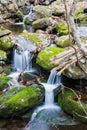 Small Cascading Stream in the Blue Ridge Mountains Royalty Free Stock Photo