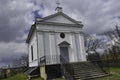 Cloudy sky over the chapel Royalty Free Stock Photo