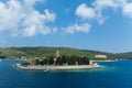 Small Catholic monastery on island Vis, Croatia. Royalty Free Stock Photo