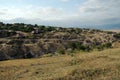 Small cave entrances in Tegh, Nagorno Karabakh, Armenia Royalty Free Stock Photo