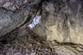 A small cave in gypsum rock