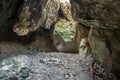 A small cave in gypsum rock