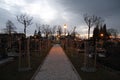 small cemetery in Vidnava city